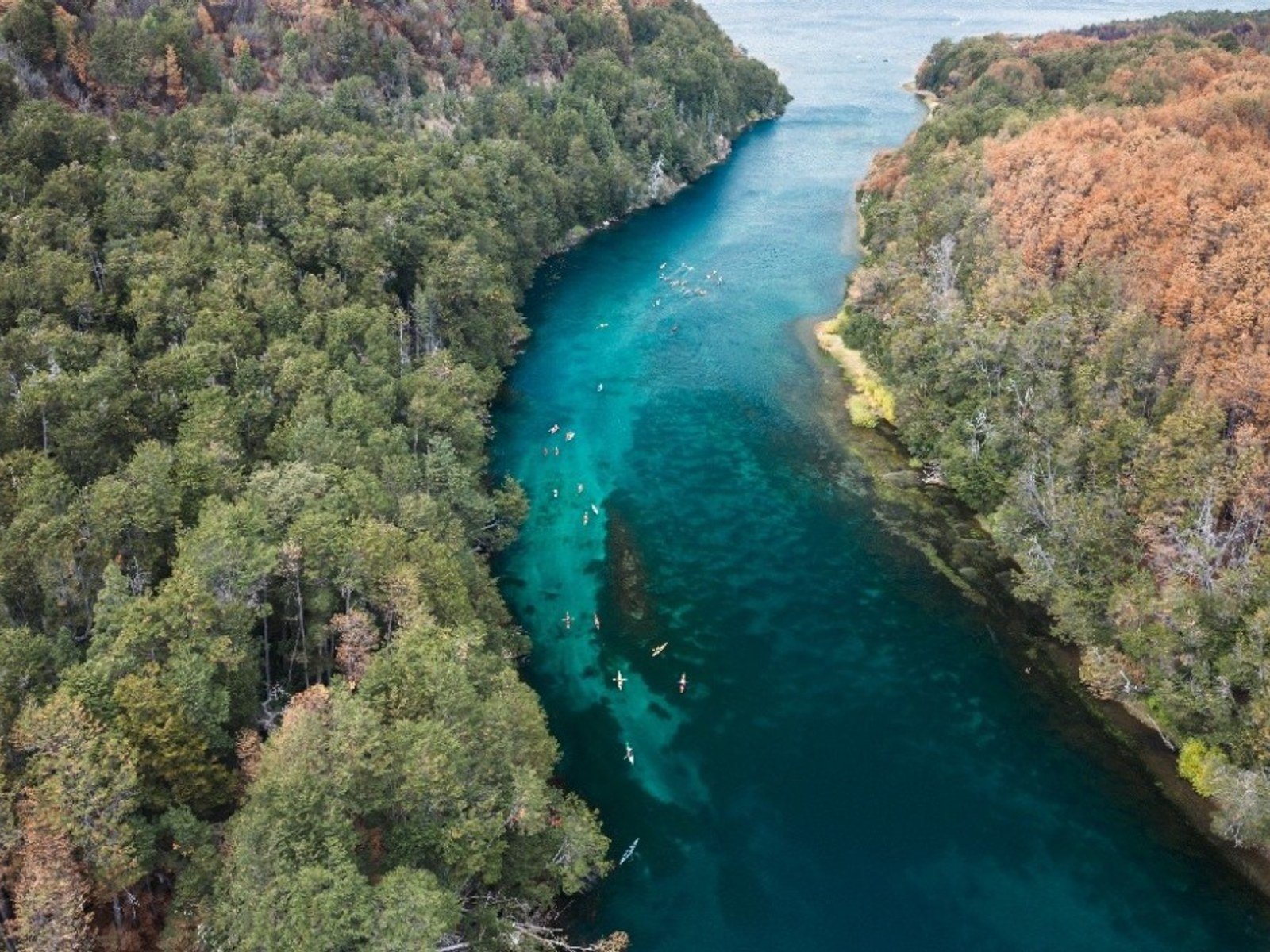 Vista aérea del Río Arrayanes